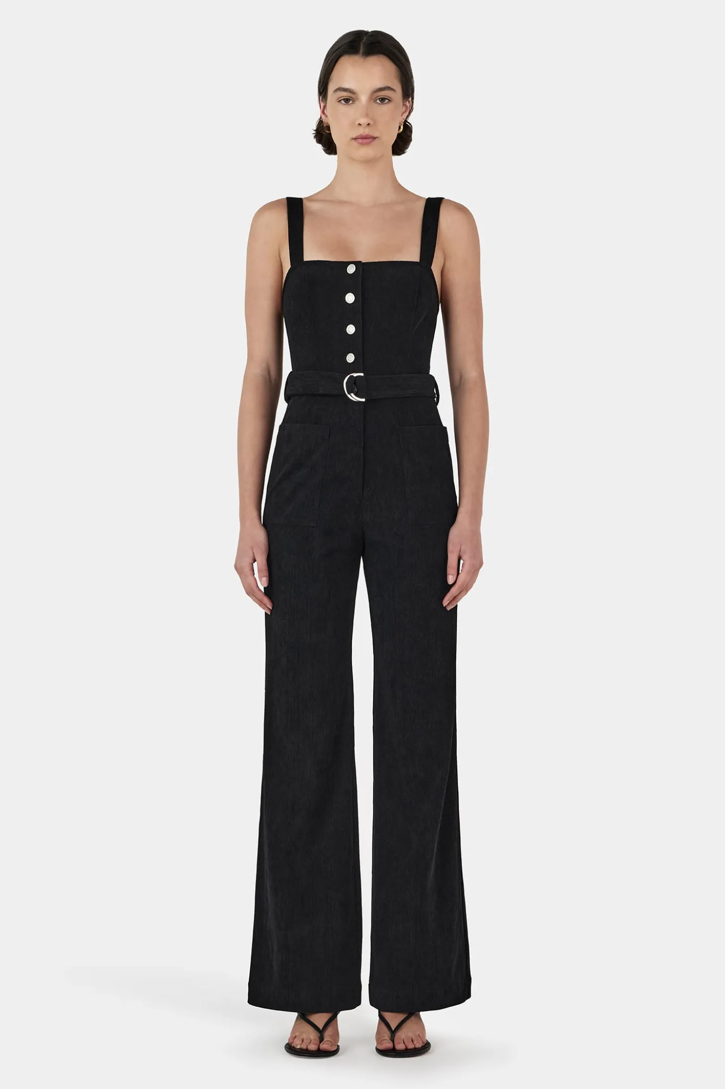 Ziggy Corduroy Jumpsuit Black