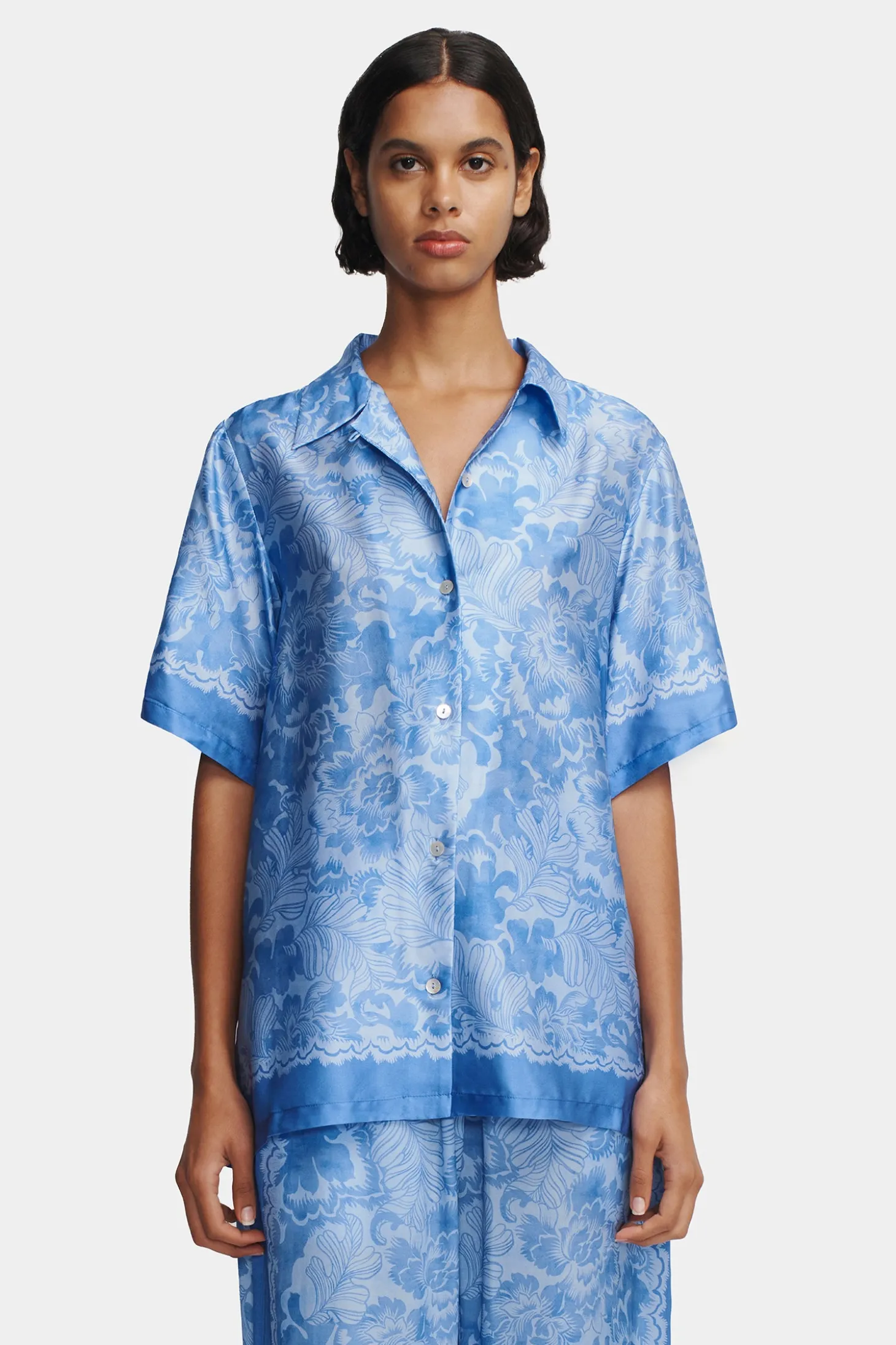 Zinnia Shirt Blue Crush